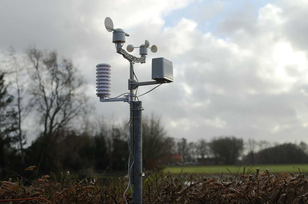 Closeup of the sensors